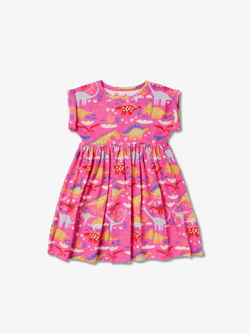 Rolled Sleeve Dress - Paleontology