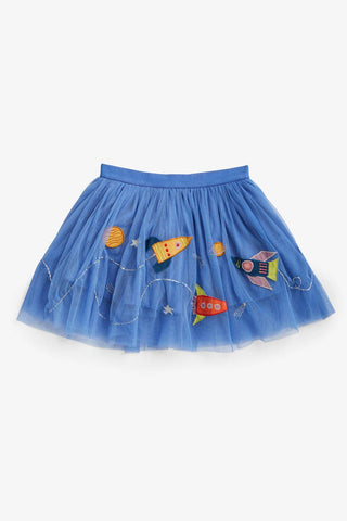 Tulle Appliqué Skirt - Space Exploration